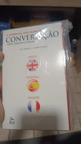 Box 3 Livros Guias de Conversação Inglês Espanhol Francês Usado