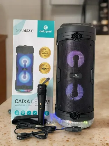 PROMOÇÃO - Caixa De Som Bluetooth 40cm Com Microfone