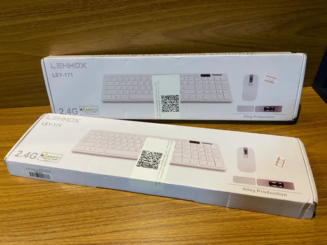 Kit teclado e mouse sem fio branco NOVO!
