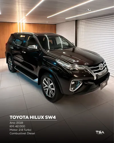Toyota Hilux SW4 SRX 4X4 2.8 TDI 16V Dies. Aut. 2018