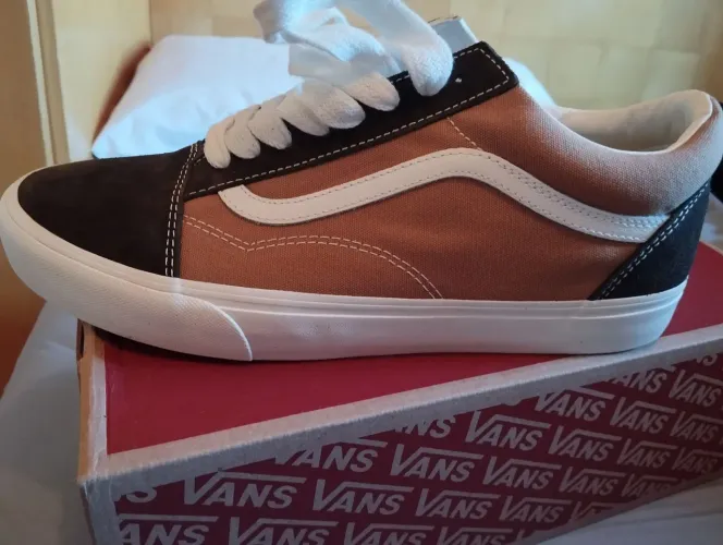 Tênis vans 45 frayed brown novo