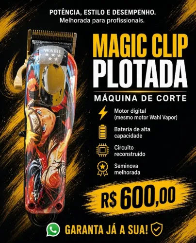 Magic Clip Plotada Seminova Melhorada | Motor Digital + Bateria Upgrade | R$ 600