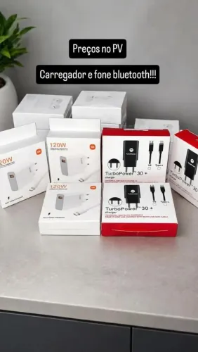 Preços no pv...      Carregador, fone bluetooth e smart WATCH!!!!