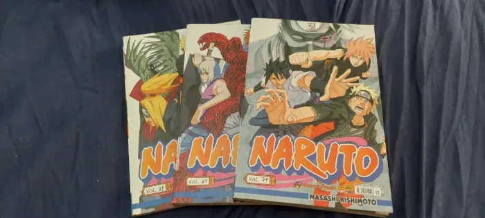 Mangás Naruto clássico, volumes 31, 39 e 71