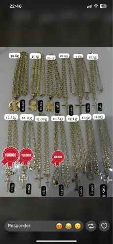 Corrente de ouro 18k(750)