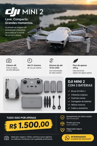 Dji mini 2 - Valor para Vender Rápido!!!!