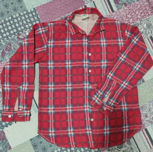 Camisa xadrez flanelada N°12 -otimo estado