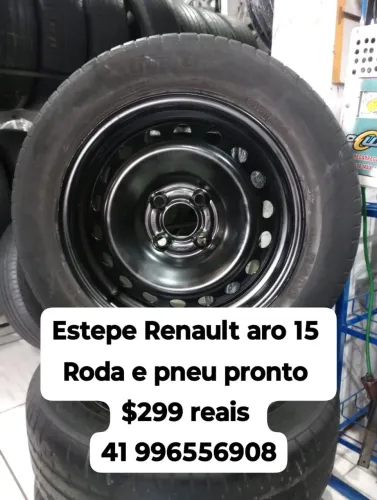 Estepe Renault aro 15 Sandero Logan symbol scenic Megane Kangoo Disk entrega 