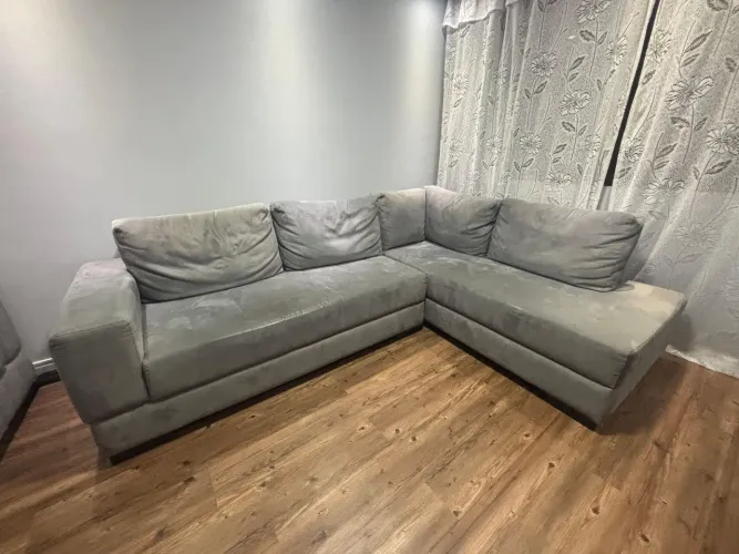 Sofás Suede Cinza