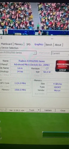 Rx 550 4gb sem detalhes