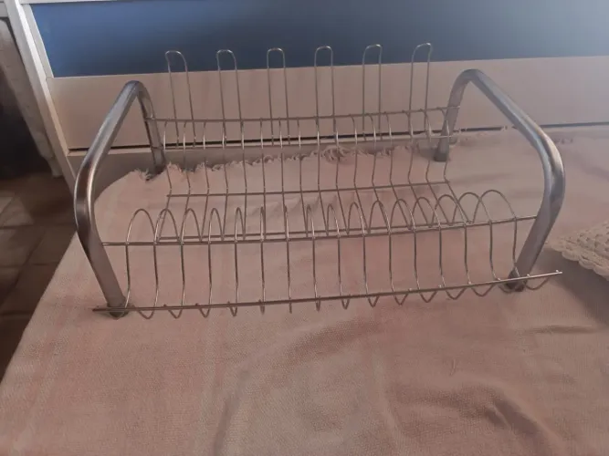 Escorredor de louça de aço inoxidável semi novo