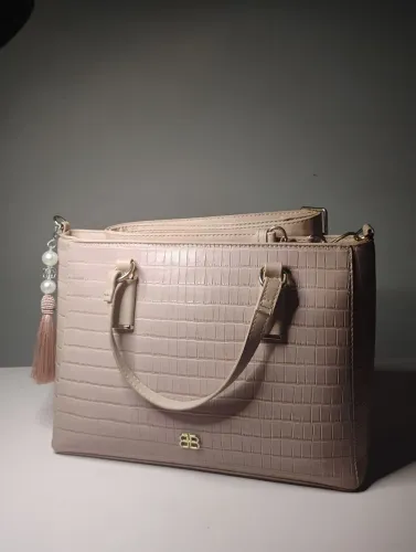 Bolsa Rosa Grande Feminina
