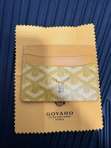 Porta cartões Goyard Luxo Couro legítimo