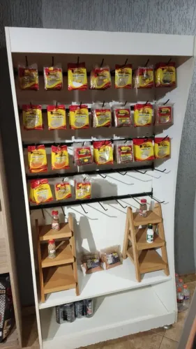 Banca de verduras expositor de temperos