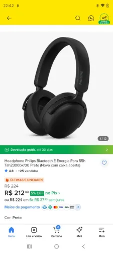 Fone Philips tah2300 55h