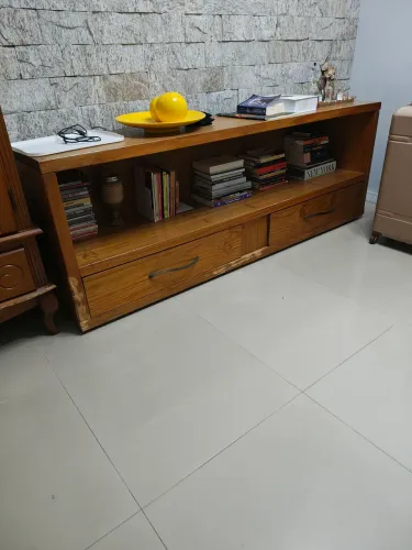 Estante Artesanal Madeira Maciça