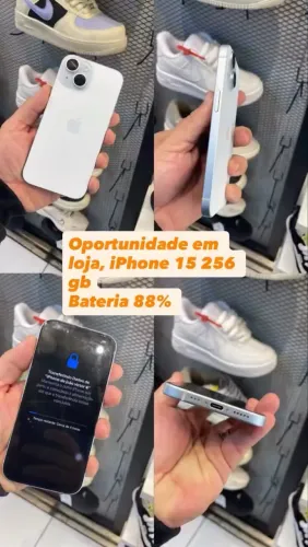 iPhone 15 256 bateria 88%