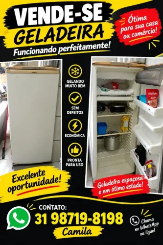 Geladeira 350$ pra sair hoje!