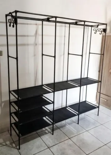 Cabideiro Arara Grande + Sapateira Multiuso