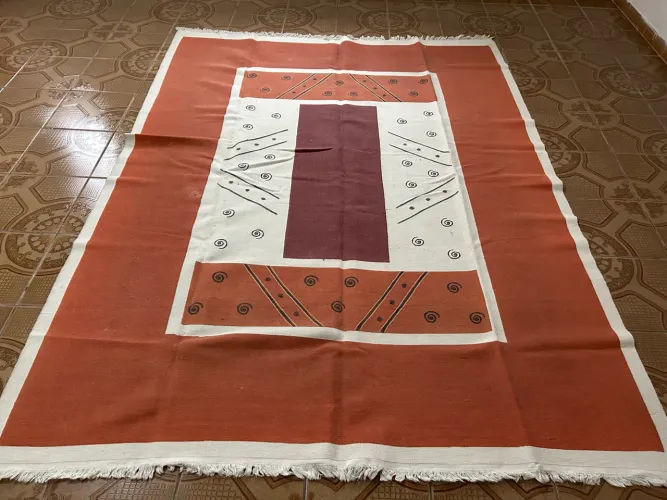 Lindo Tapete Algodão 1,8 x 2,45 m