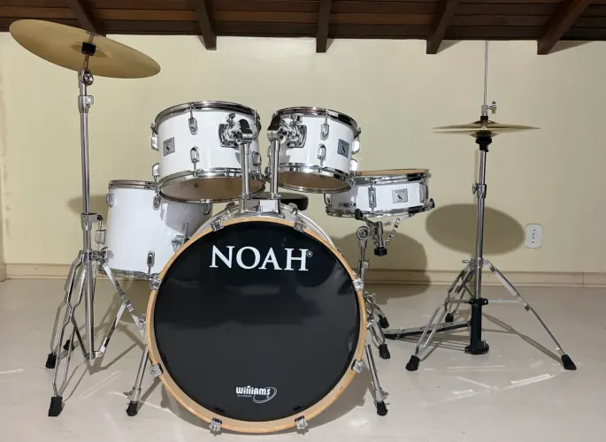 Bateria Noah Sc5 Series White Sparkle Completa