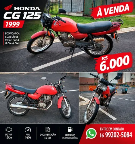 Honda CG 125 Ano 1999