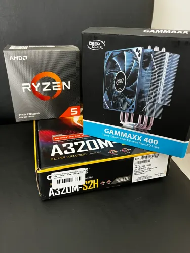 Processador Ryzen 5 3600 kit placa mãe + memória ram + cooler 