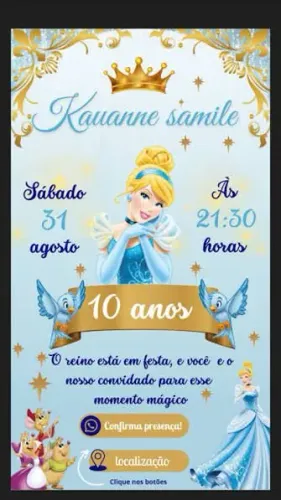 Convite digital ( PNG OU VÍDEO) leia o anúncio.