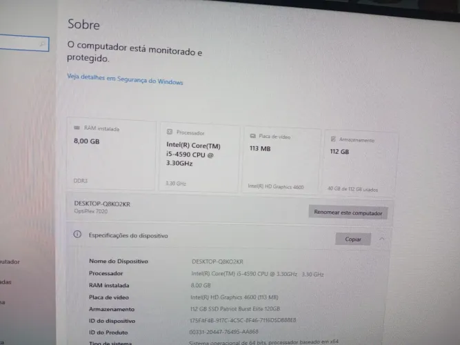 Computador i5 ssd completo wifi trabalho jogos estudos