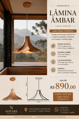 Pendente âmbar