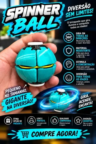 Spinner ball 3D (bolinha giratória)