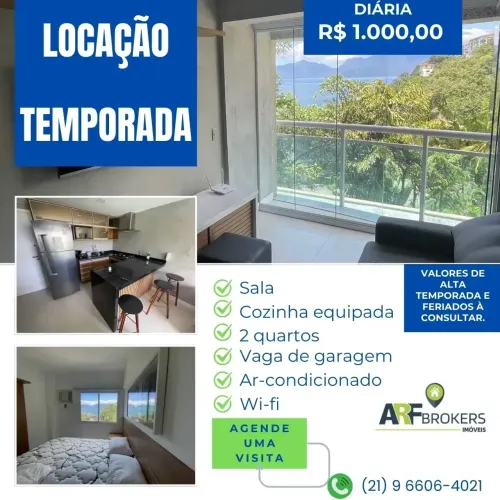 APTO COM 02 DORMITÓRIOS - LOCAÇÃO TEMPORADA - COND. PORTO REAL SUÍTES, MANGARATIBA/RJ.