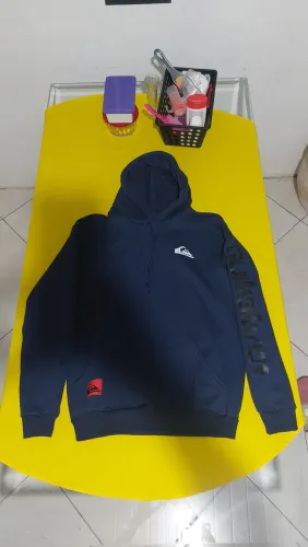 Moletom Quiksilver Azul - tamanho M, novo