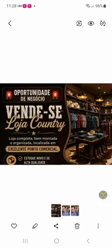 Vende-se loja de moda country