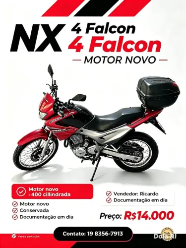 MOTO NX 400 ANO 2001