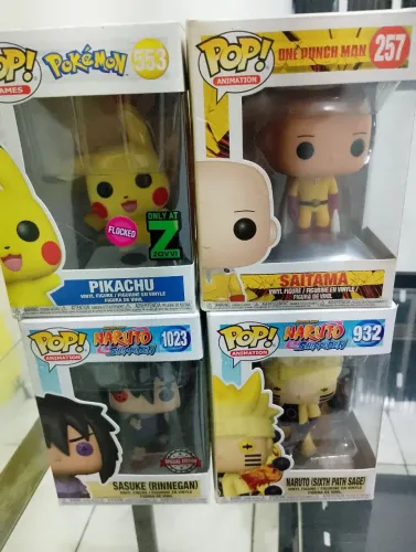 Funko Pop Naruto Sasuke Pikachu Saitama 
