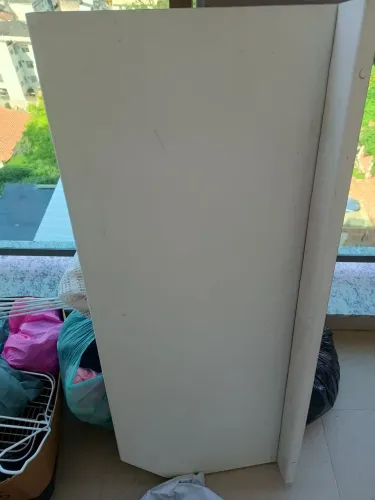 Bancada retratil em MDF 1,00x40 branca com cantoneira articulada