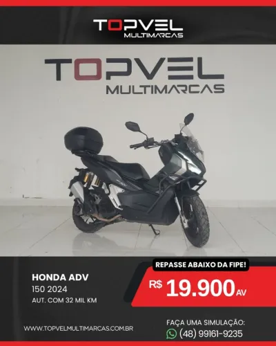 HONDA ADV 150 AUTOMÁTICA 2024 - FINANCIA SEM ENTRADA