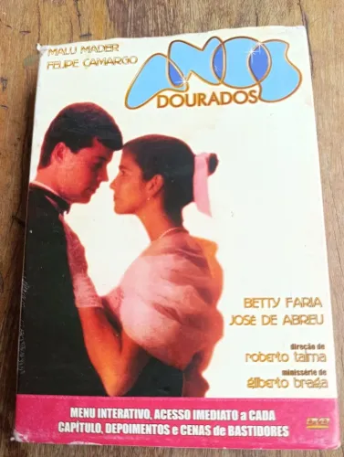BOX DVD ANOS DOURADOS MINI SÉRIE COM MALU MADER, FELIPE CAMARGO E GRANDE ELENCO.