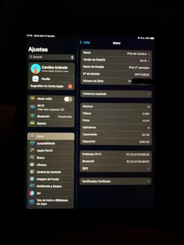 iPad 7º geração 32GB