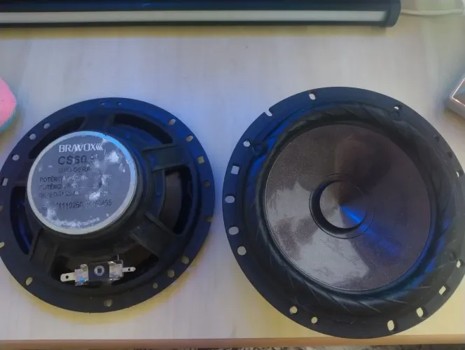 Som Automotivo! Par de Alto-falantes Bravox 6" 120W - Excelente Estado (Testo na Hora)