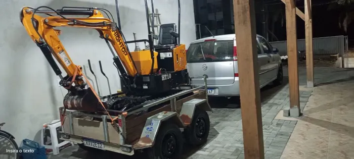 Mini escavadeira 2025 aceito troca 