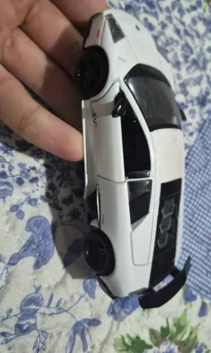 Miniatura Lamborghini Murciélago SV Branca Fricção Ferro 1/36