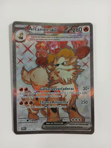 Carta pokemón TCG Arcanine EX