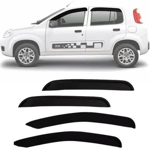 Calha De Chuva Defletor Fiat Novo Uno 4p todos socqd qvlcn