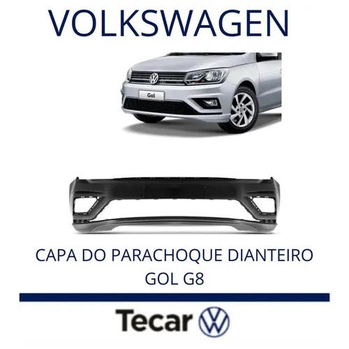 Para-choque Dianteiro Saveiro, Gol e Voyage G7/G8 Original Vw - 5U0807221QKZ3.