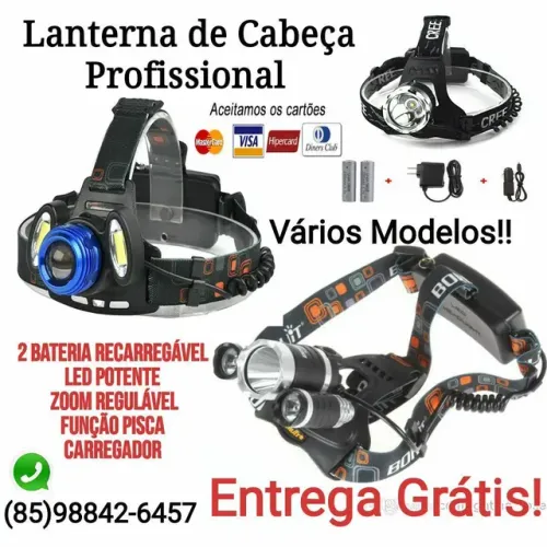 Lanterna de testa Lanterna de cabeça lanternas  frontal entrega Grátis 