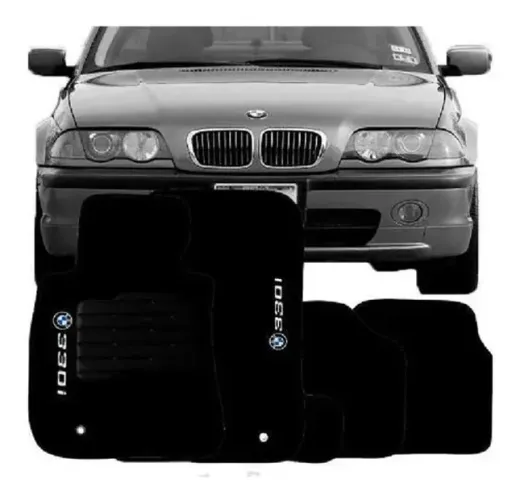 Tapete Carpete BMW 330i - Preto 5PÇ