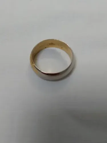 Anel Tipo Aliança - Dourado Com Perda De Cor- Ler Descrição