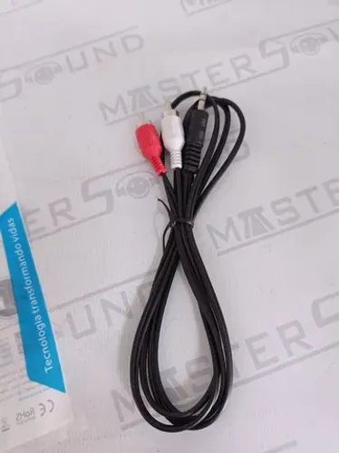 Cabo. 1 P2 X 3 RCA. Com 1,5 metros. Novo.
